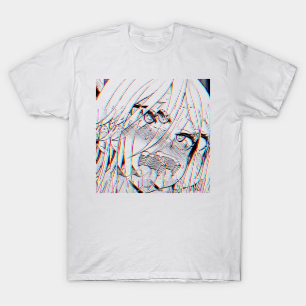 Glitch Art / Ecchi Hentai Otaku Girl T-Shirt by DankFutura